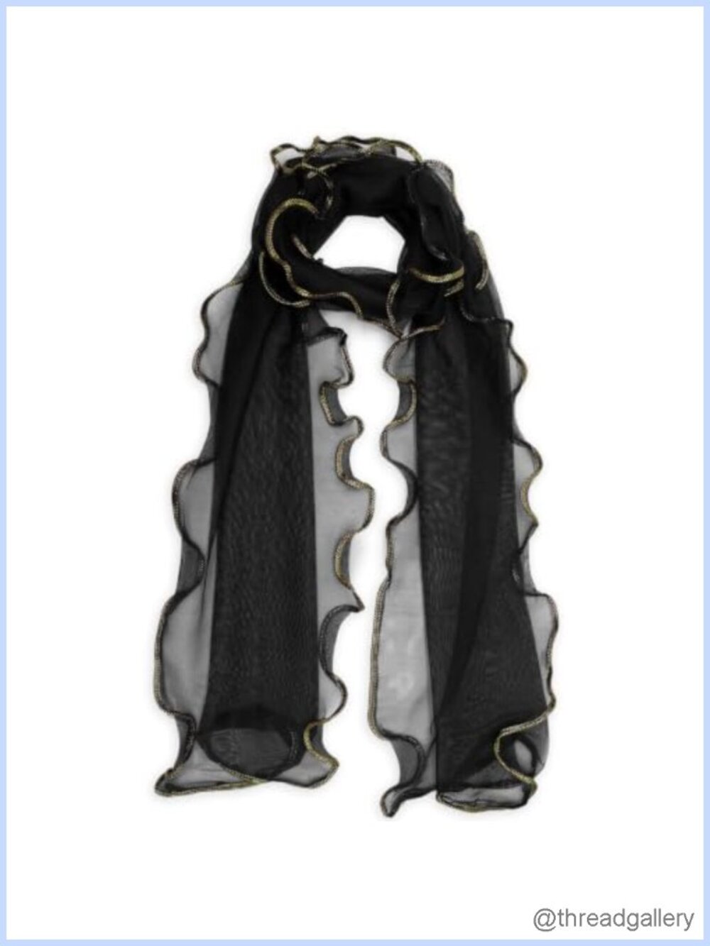 Women's Sequin Edge Lightweight Fashion Scarf, Breathable Mesh Shawl
